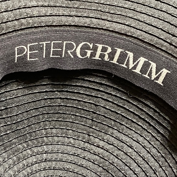 PETER GRIMM True Character Wide Brim Floppy Hat black Boho Chic Western Flair - Picture 2 of 6